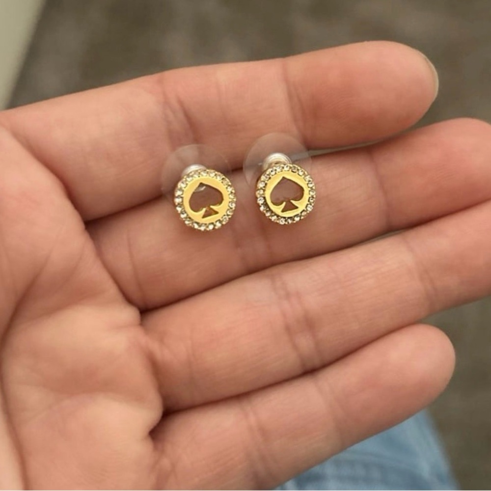Kate Spade Gold and Silver Spade Earrings - Picture 1 of 2